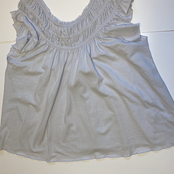 Free People Blue Sleeveless Babydoll Top - Women’s Size Small - Picture 6 of 8